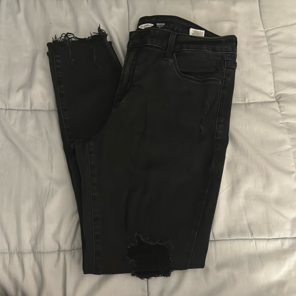 Old Navy Rockstar Super Skinny size 12 - black